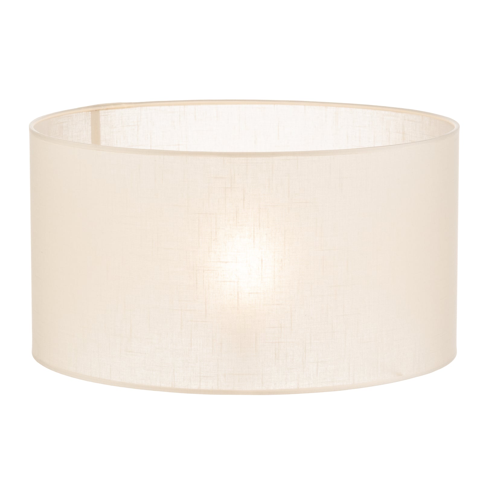 Lampeskjerm Alba tekstil ecru Ø45 cm E27 bakside