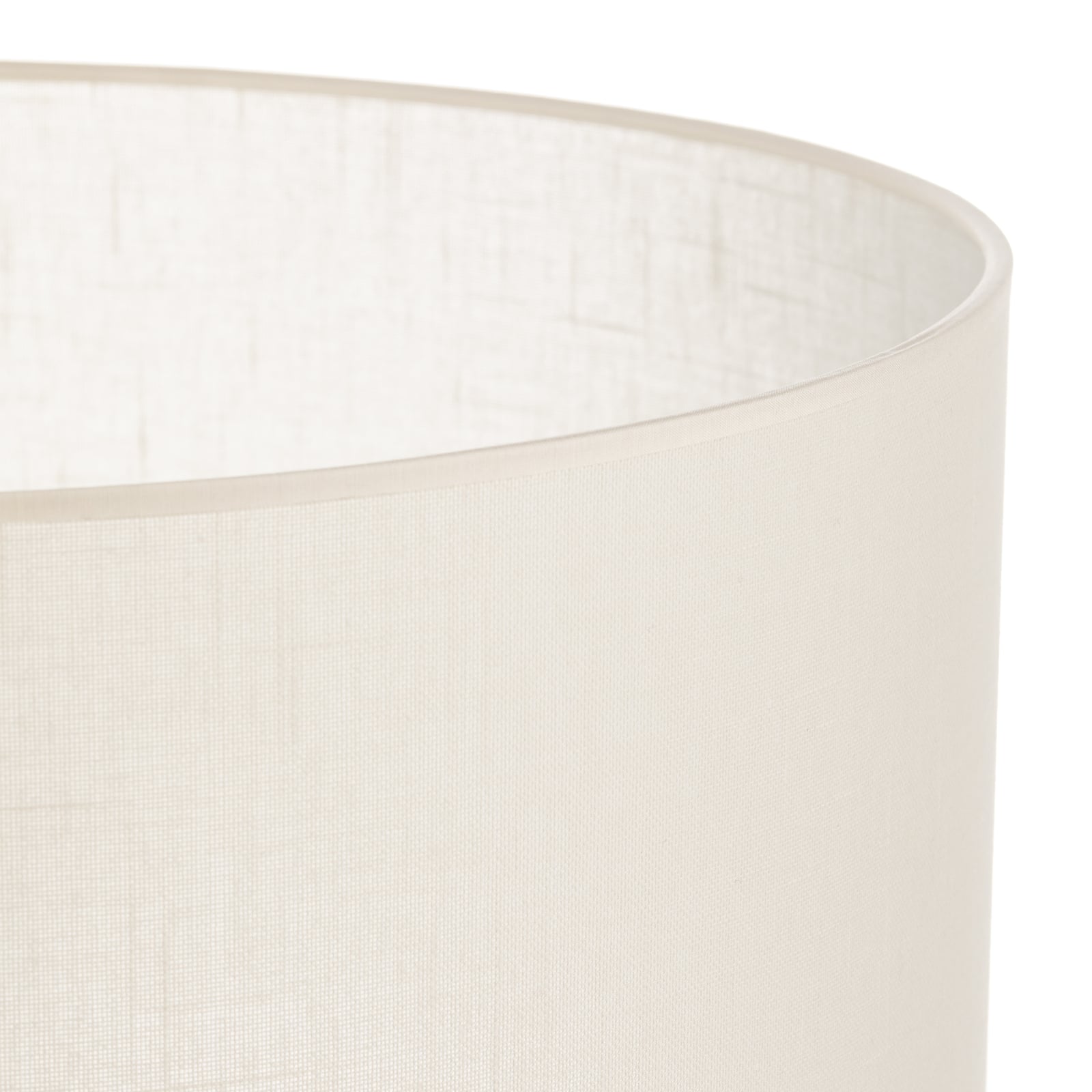 Lampeskjerm Alba tekstil ecru Ø45 cm E27 montert i tak