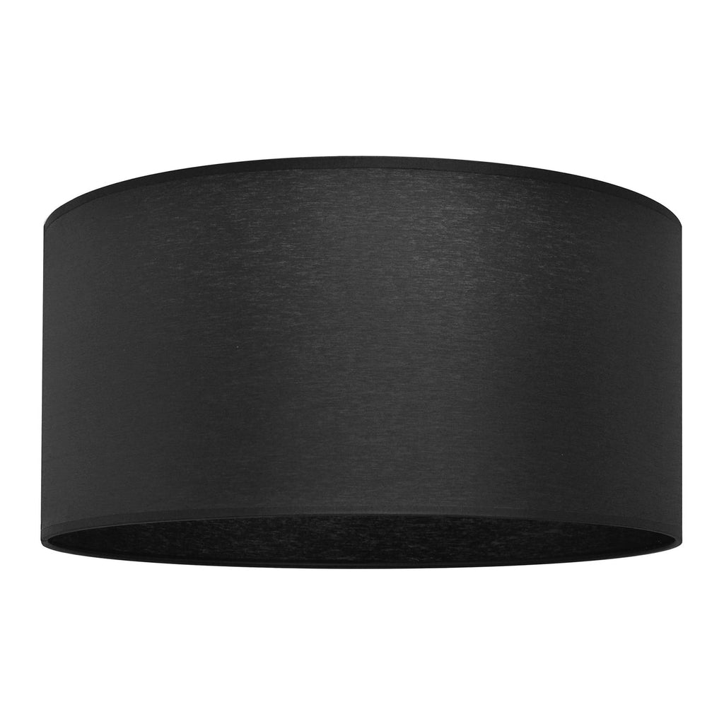 Lampeskjerm Alba tekstil svart Ø40 cm E27 bakside