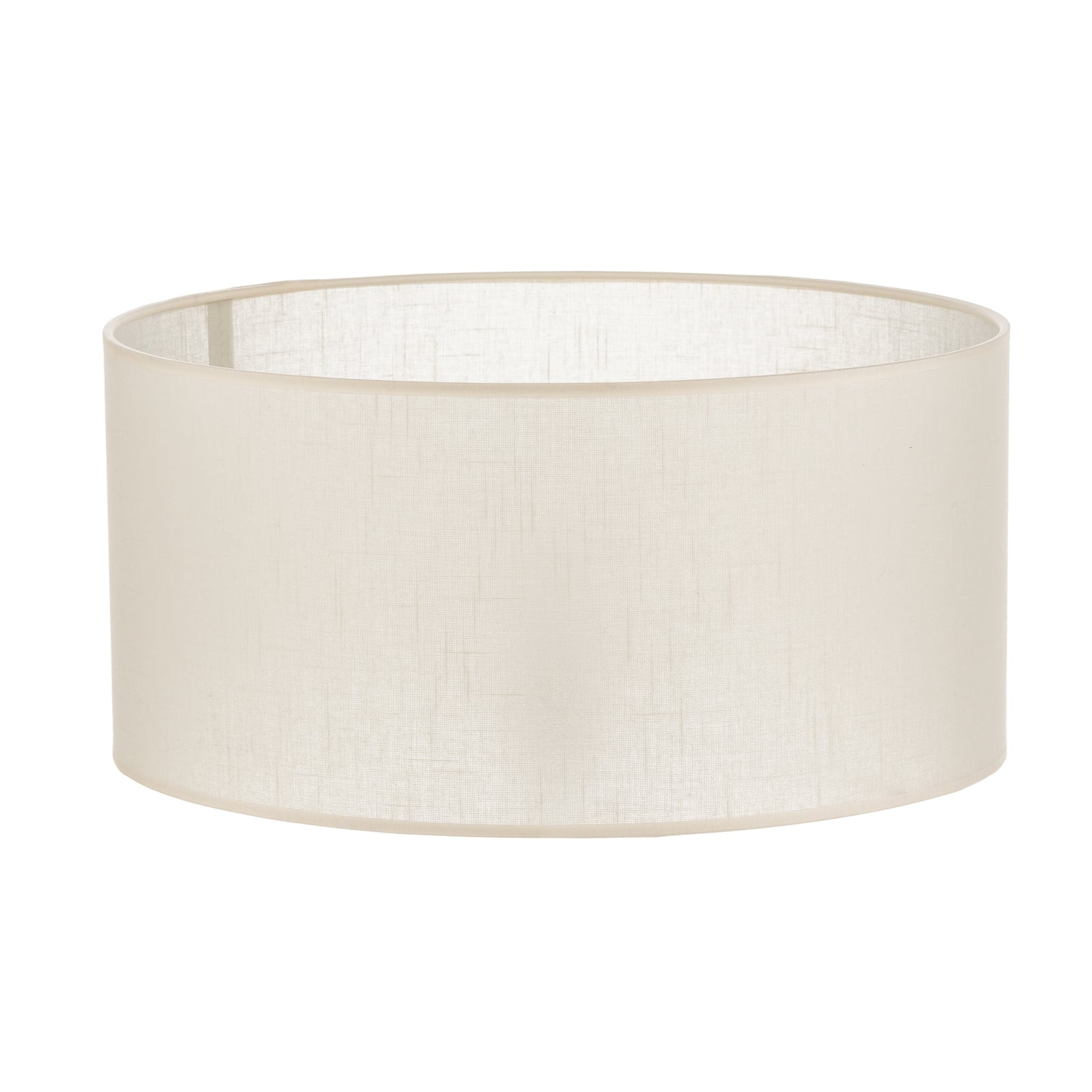Lampeskjerm Alba tekstil ecru E27 Ø40 cm forfra
