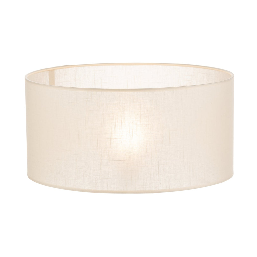 Lampeskjerm Alba tekstil ecru E27 Ø40 cm bakside