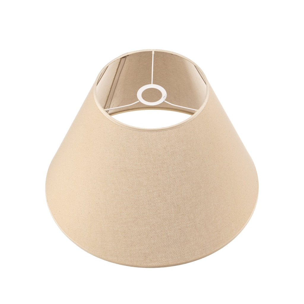 Detalj av lampeskjerm Anna for pendellamper beige bomull