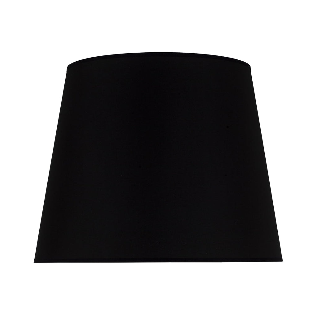 Lampeskjerm Classic L for gulvlamper svart tekstil forfra