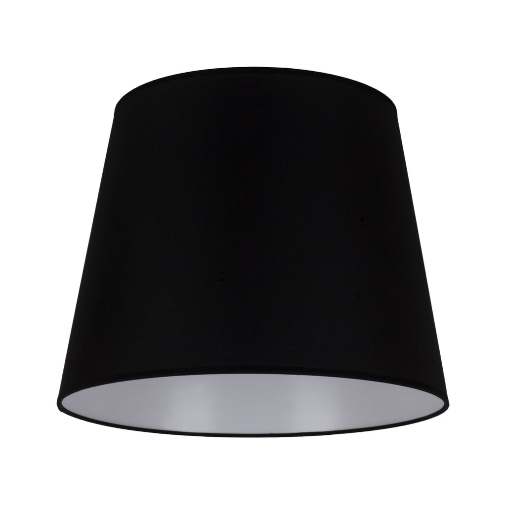 Lampeskjerm Classic L for gulvlamper svart tekstil detalj