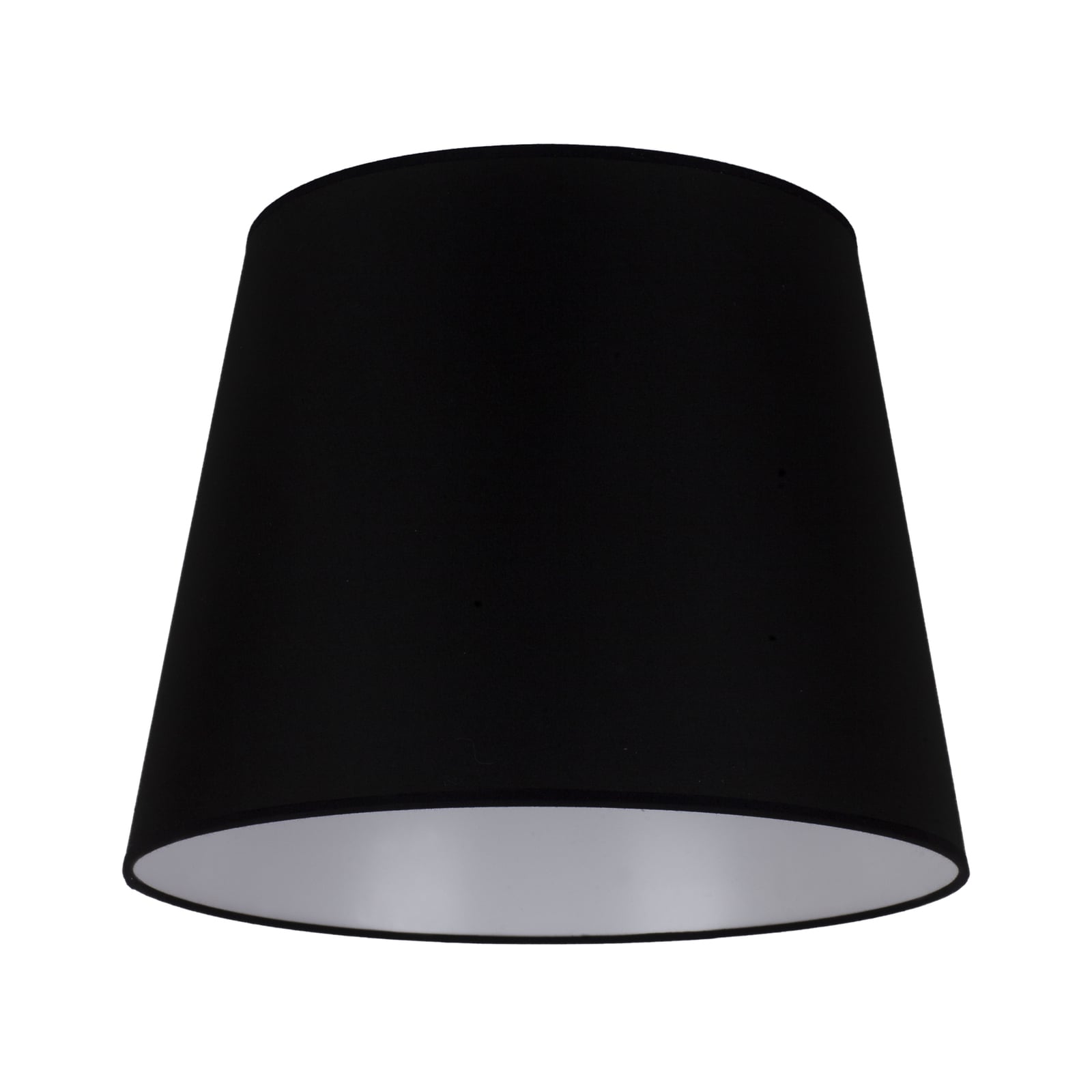Lampeskjerm Classic L for gulvlamper svart tekstil detalj