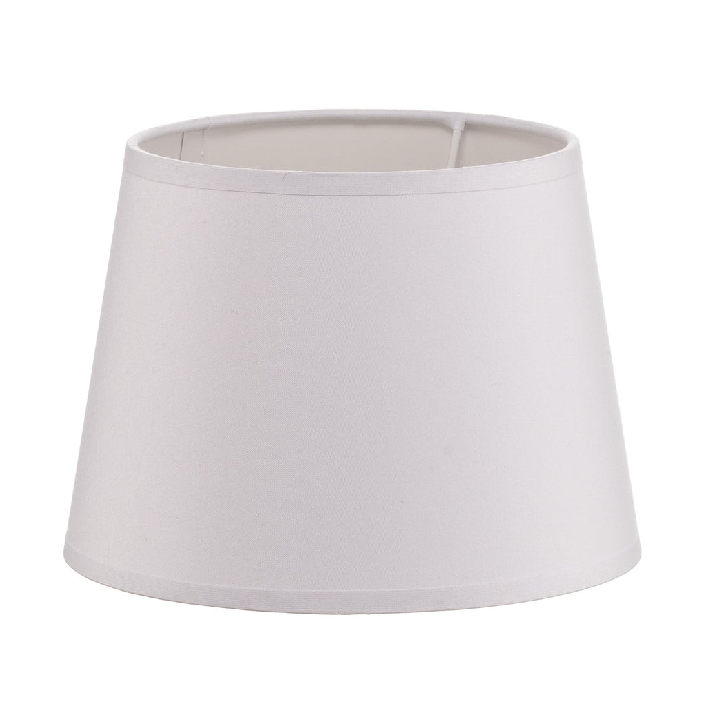 Lampeskjerm Classic S tekstil hvit E14 Ø19,5 cm forfra