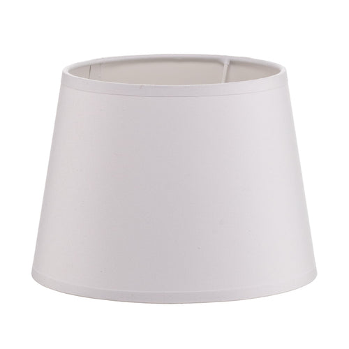 Lampeskjerm Classic S tekstil hvit E14 Ø19,5 cm forfra