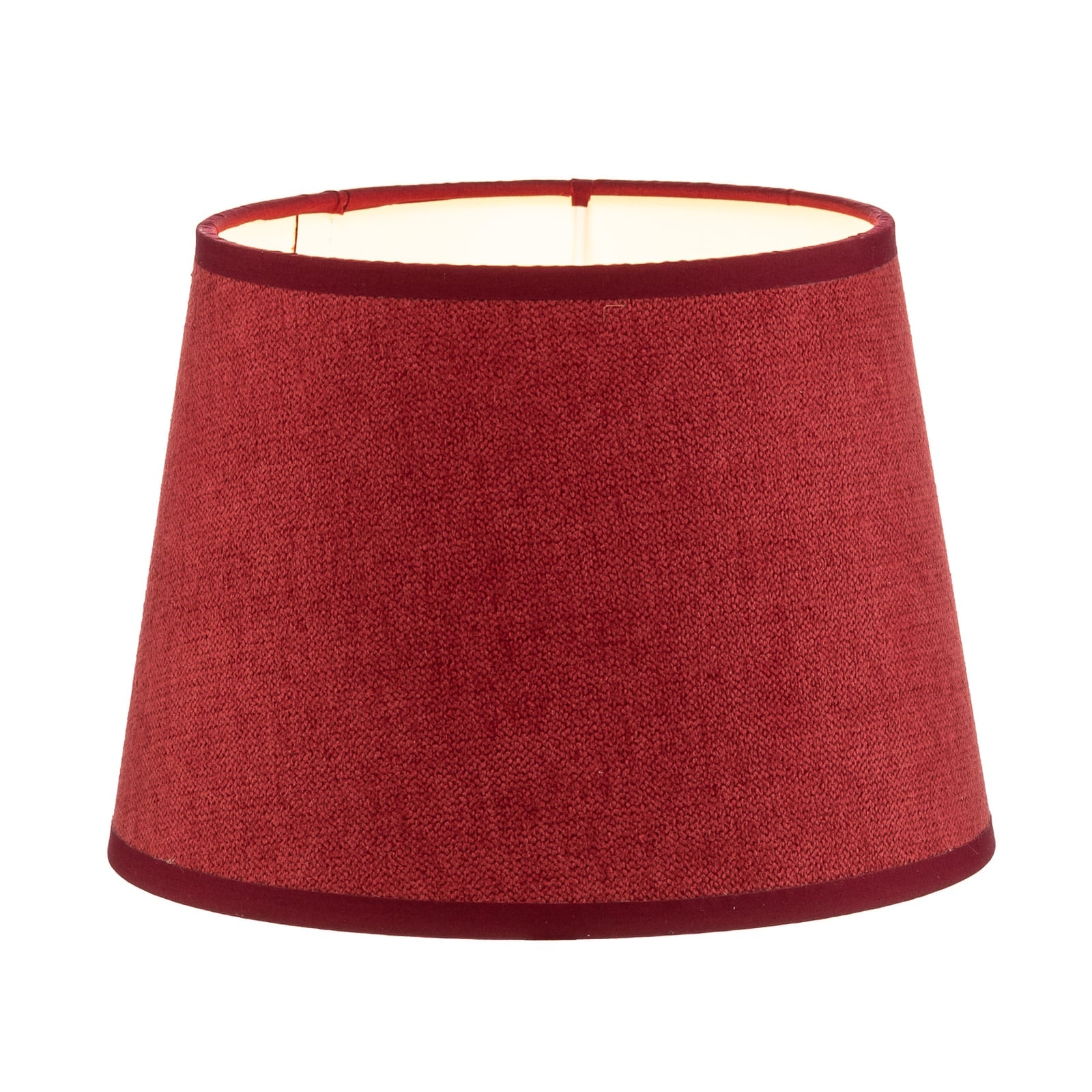 Lampeskjerm Classic S vevd tekstil rød E14 bakside