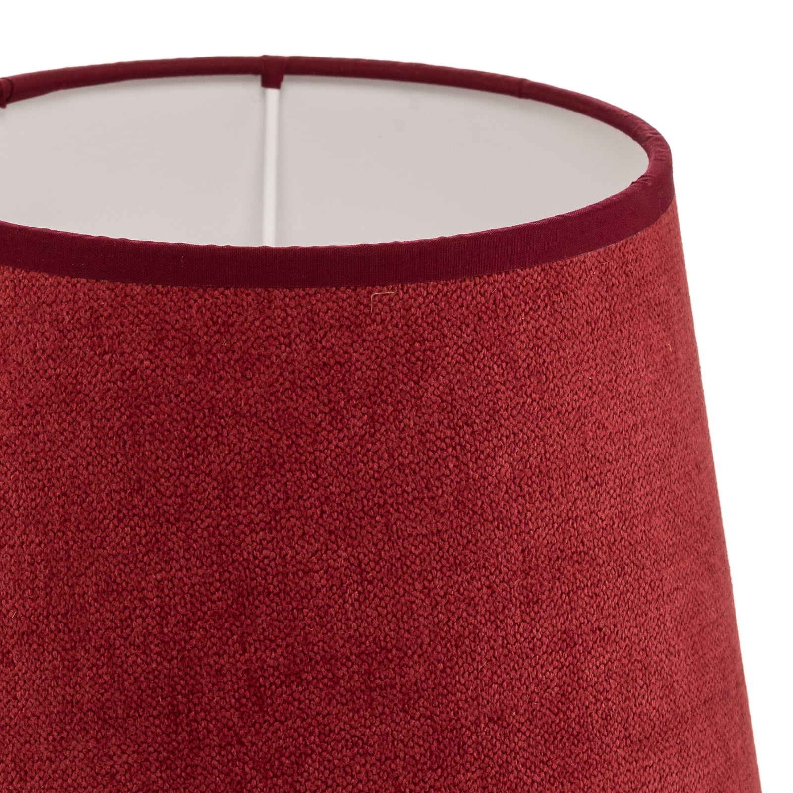 Montert Lampeskjerm Classic S vevd tekstil rød E14