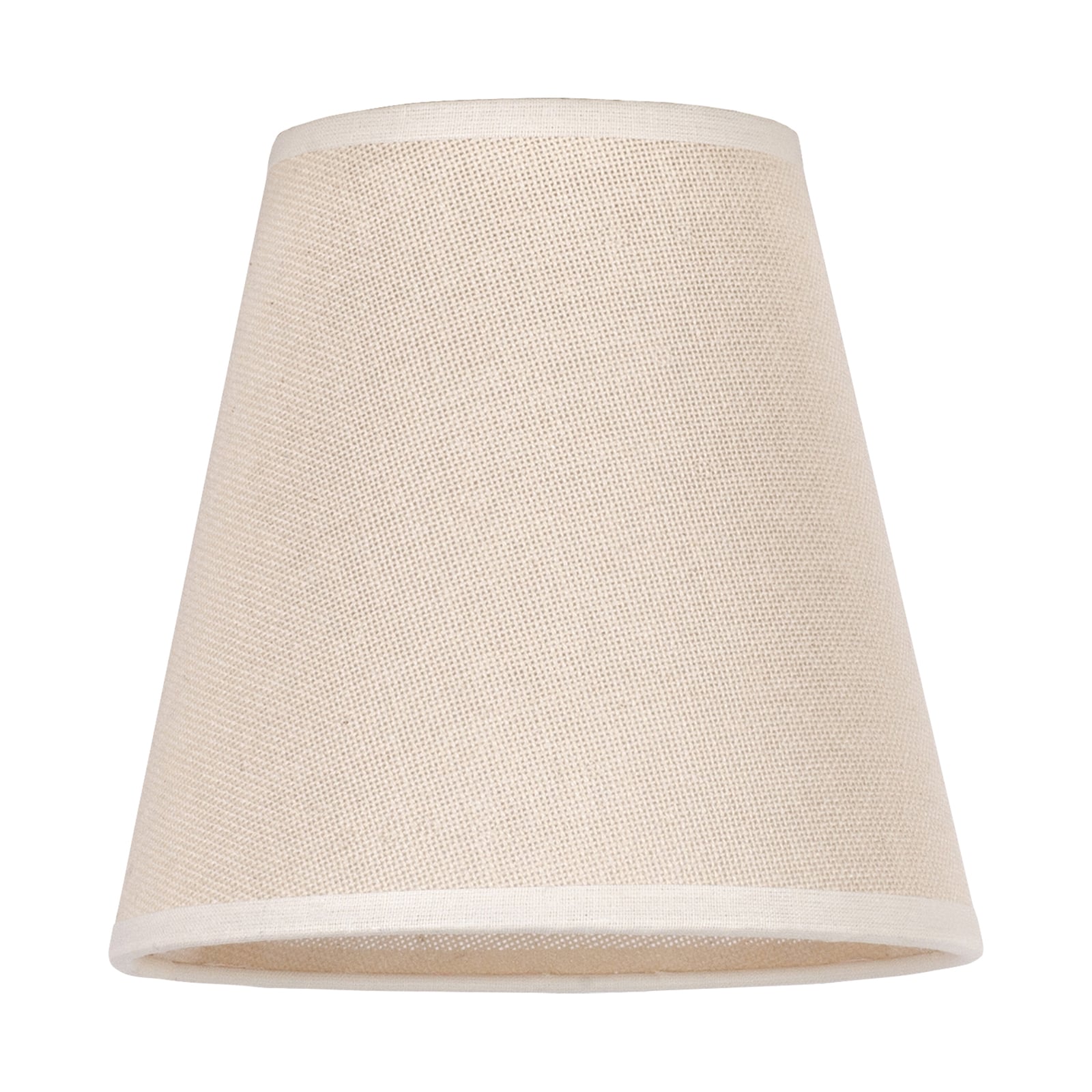 Lampeskjerm Cone AB bomull beige Ø15 cm E14 forfra