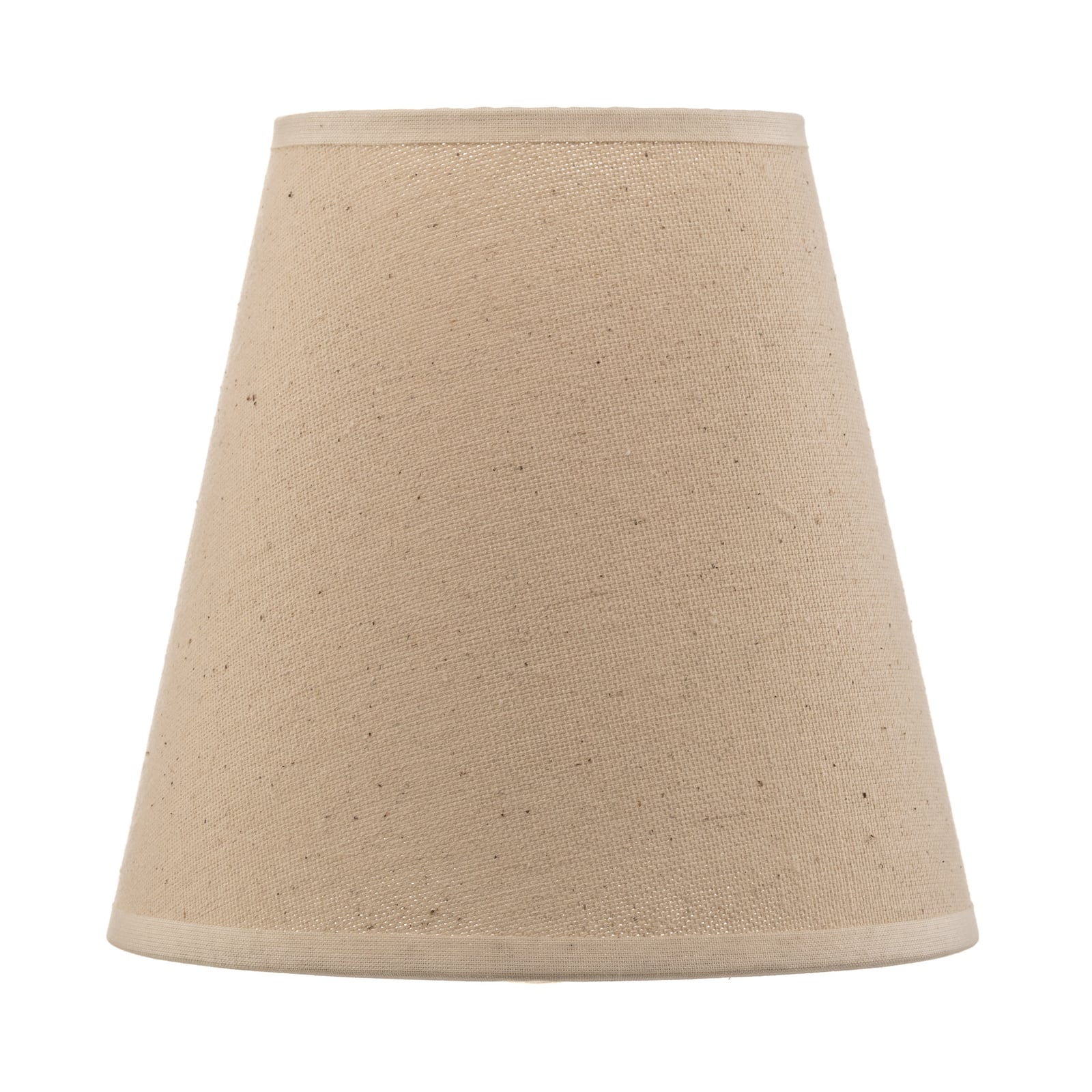Lampeskjerm Cone AB bomull beige Ø15 cm E14 sideprofil