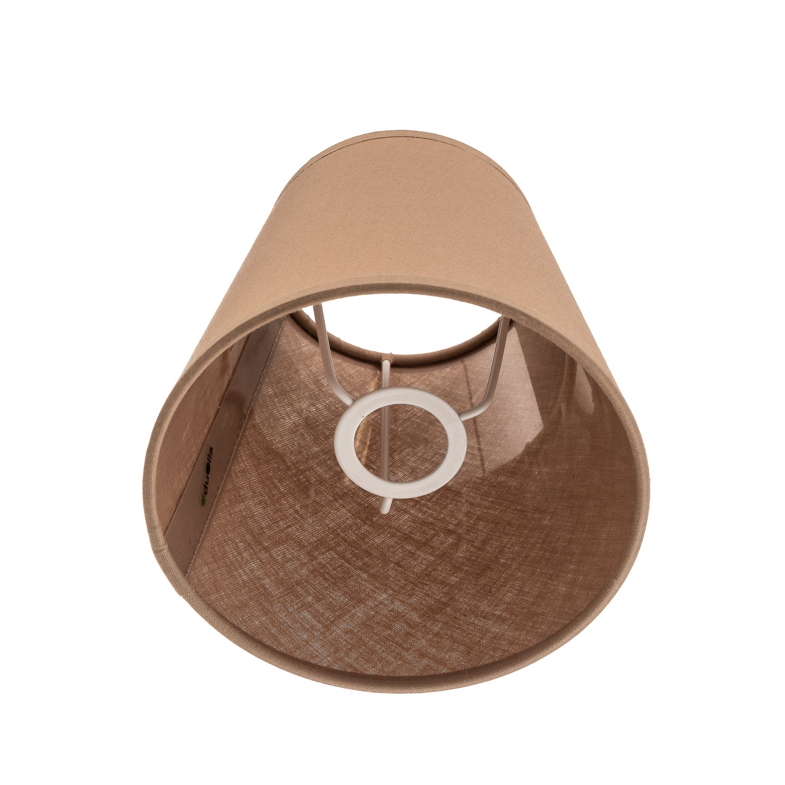 Detalj av lampeskjerm Cone AB bomull cappuccino Ø15 cm E14