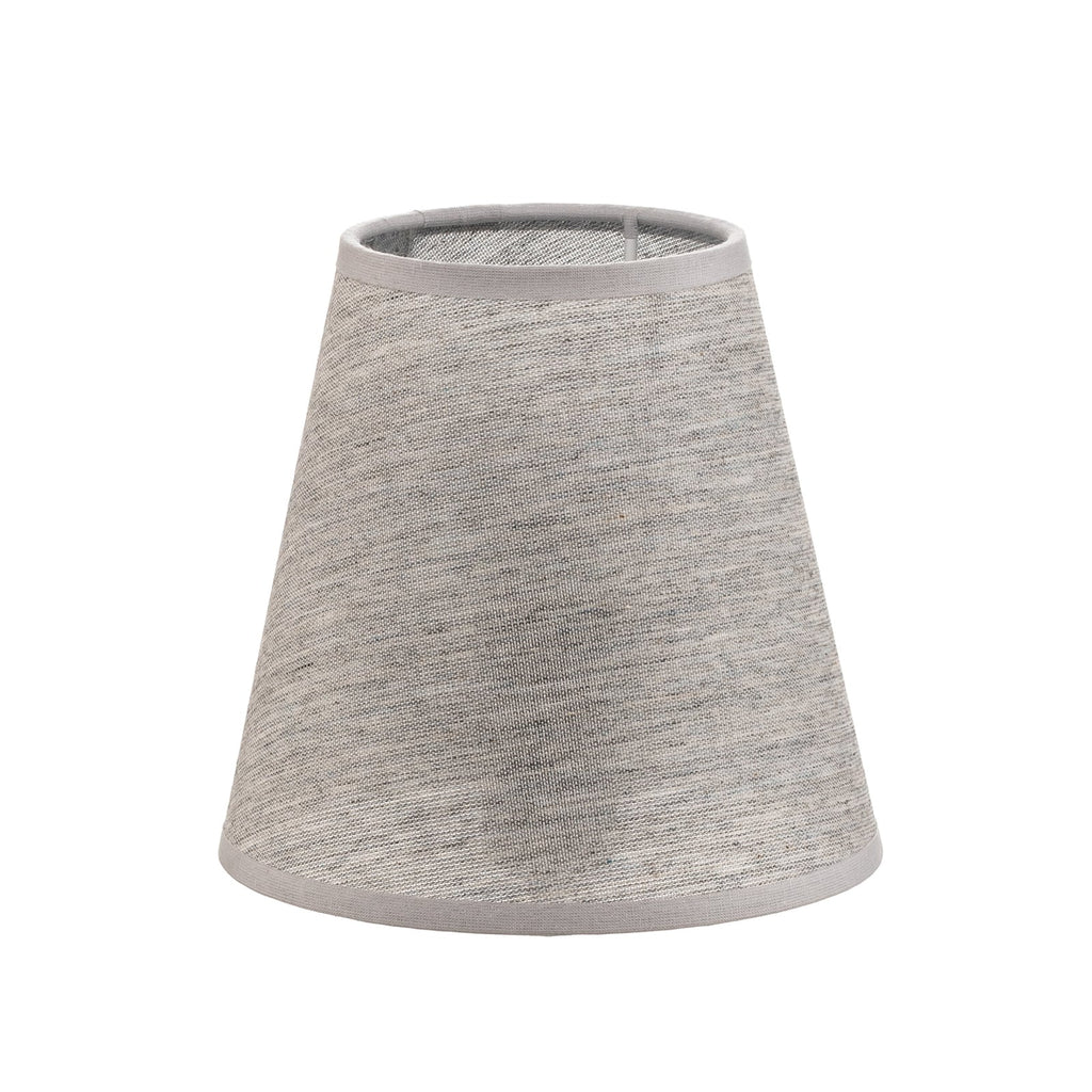 Lampeskjerm Cone AB bomull polyester grå forfra