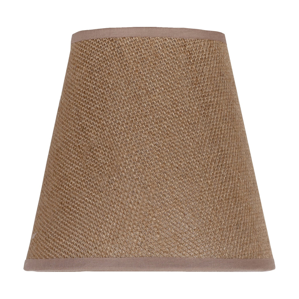 Lampeskjerm Cone AB tekstil lysebrun E14 Ø15 cm detalj