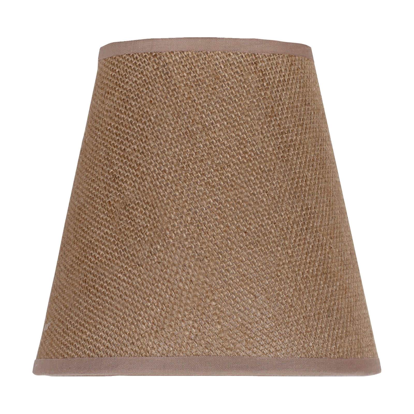 Lampeskjerm Cone AB tekstil lysebrun E14 Ø15 cm detalj