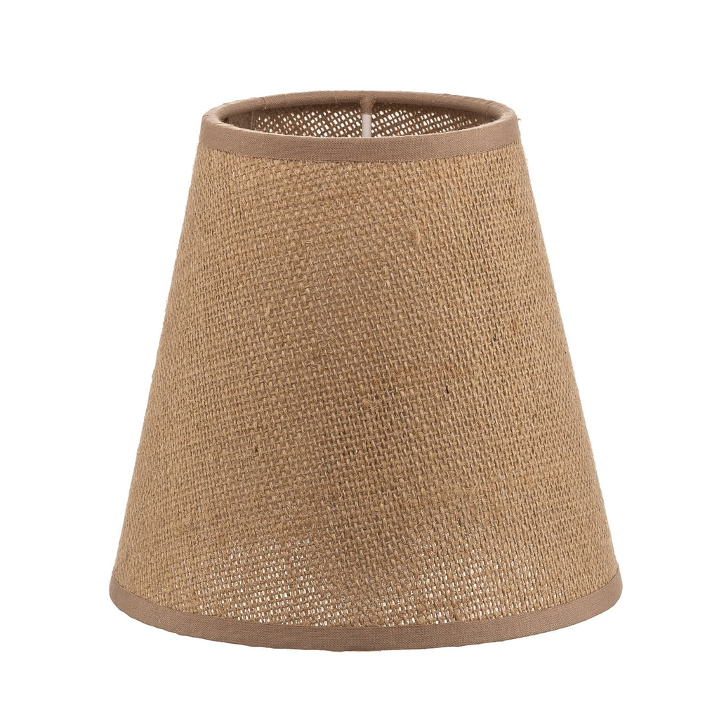 Lampeskjerm Cone AB tekstil lysebrun E14 Ø15 cm montert