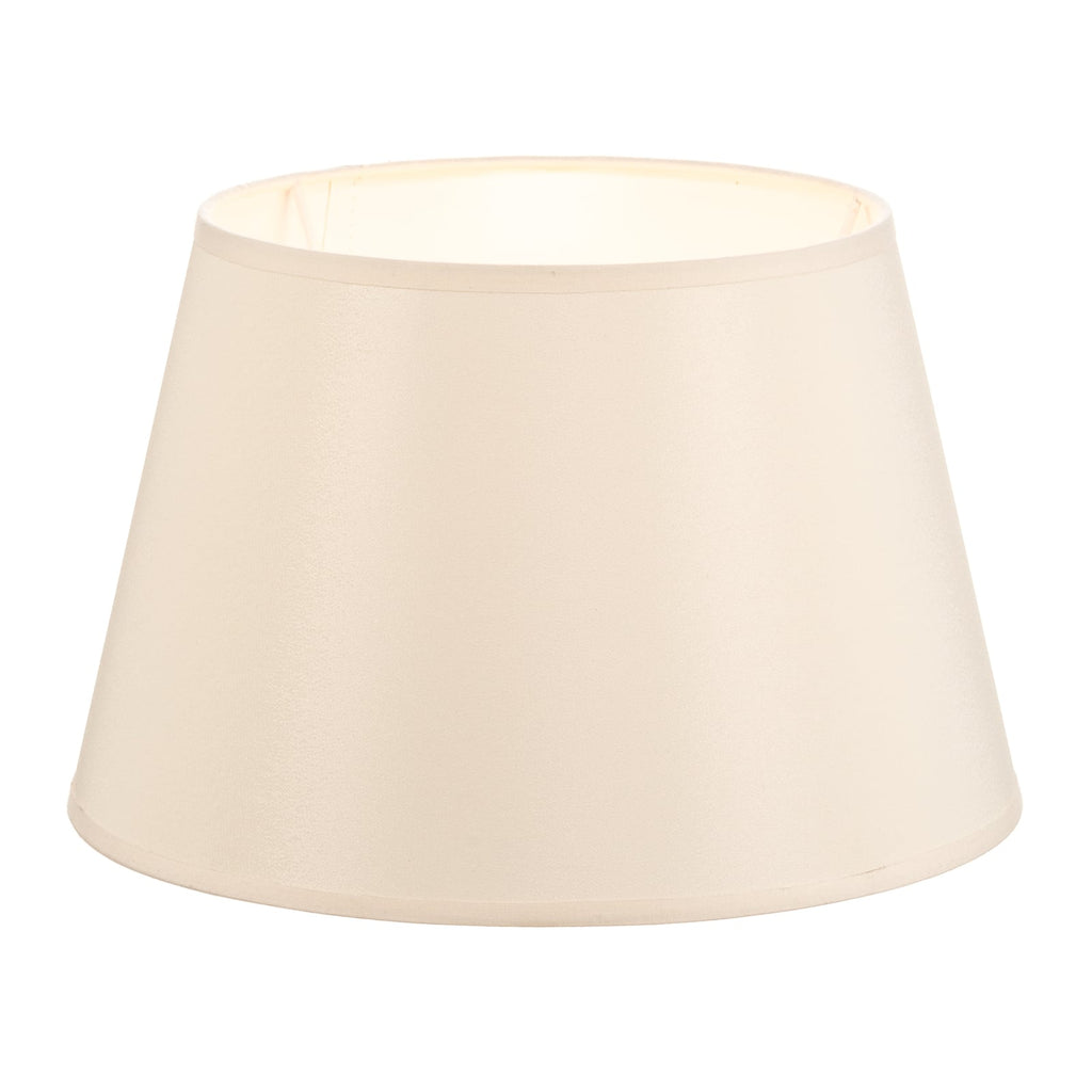 Lampeskjerm Cone chintz ecru/hvit bakside