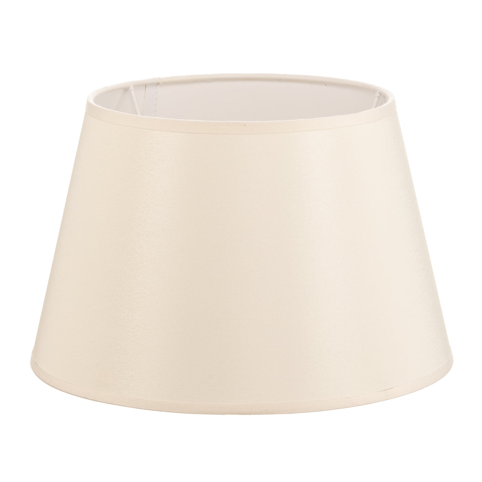 Lampeskjerm Cone chintz ecru/hvit forfra