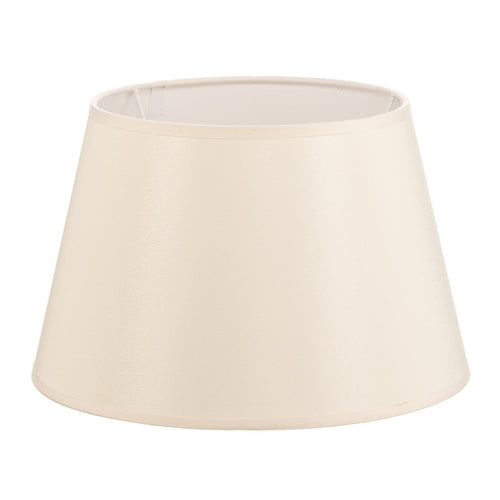 Lampeskjerm Cone chintz ecru/hvit forfra