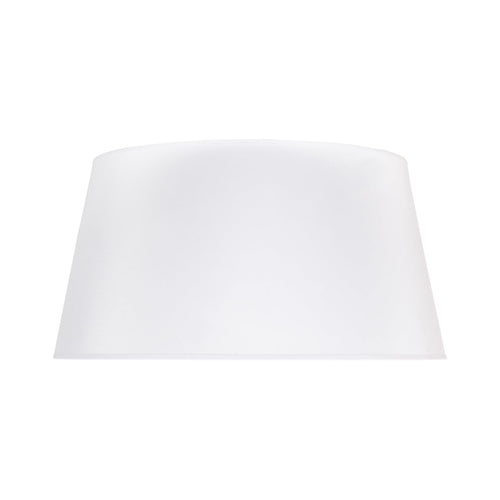 Lampeskjerm Cone chintz hvit Ø50 cm forfra