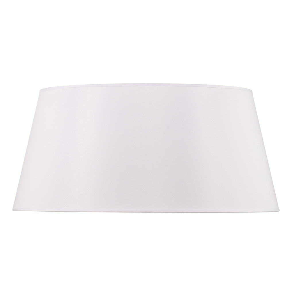 Lampeskjerm Cone chintz hvit Ø50 cm sett ovenfra