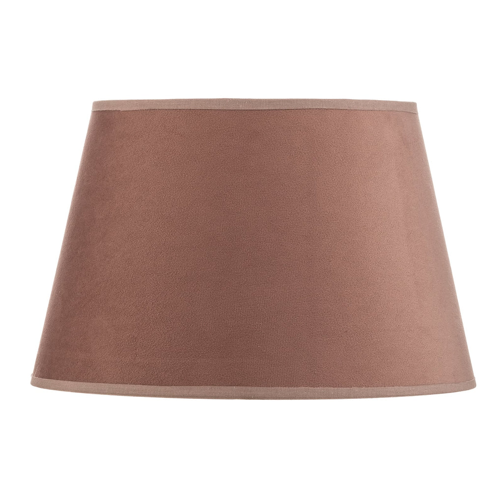 Lampeskjerm Cone rosa/gull semsket skinn detalj av materiale