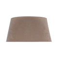Lampeskjerm Cone semsket skinn beige/gull forfra