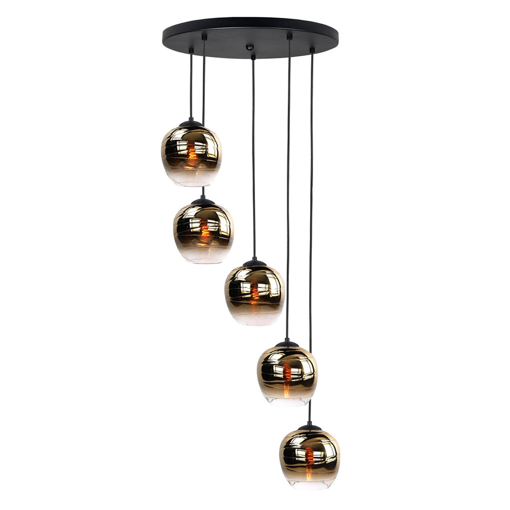 Detaljbilde av Lampeskjerm Fantasy Apple glass gull Ø22 cm
