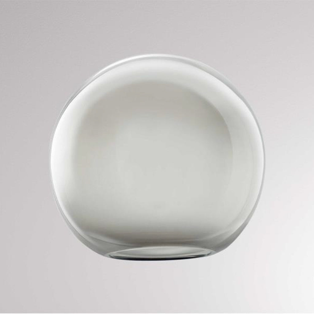 Lampeskjerm Loon Ball Mini glass røykgrå forfra