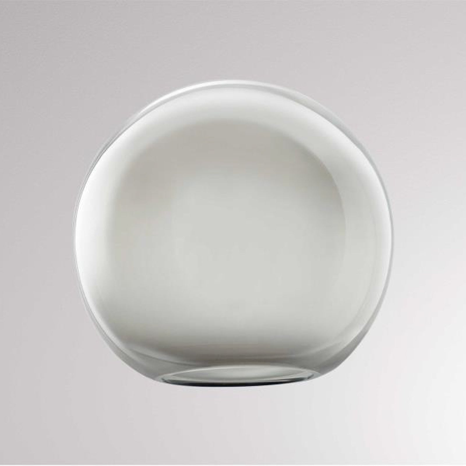 Lampeskjerm Loon Ball Mini glass røykgrå forfra