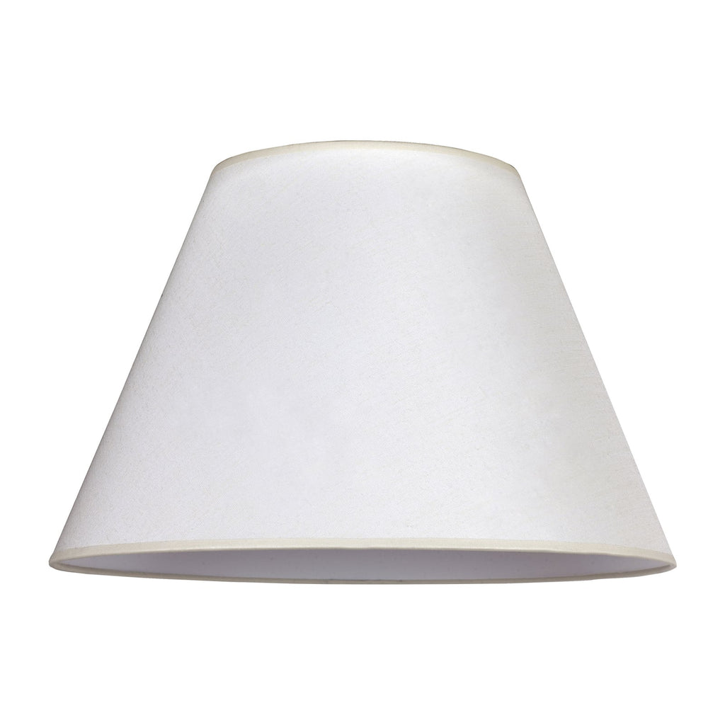 Lampeskjerm Pseudosofia for gulvlampe bomull ecru Ø45 cm forfra