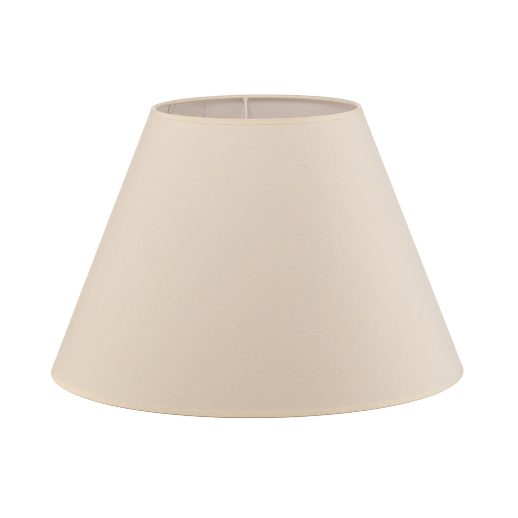 Lampeskjerm Pseudosofia for gulvlampe bomull ecru Ø45 cm montert