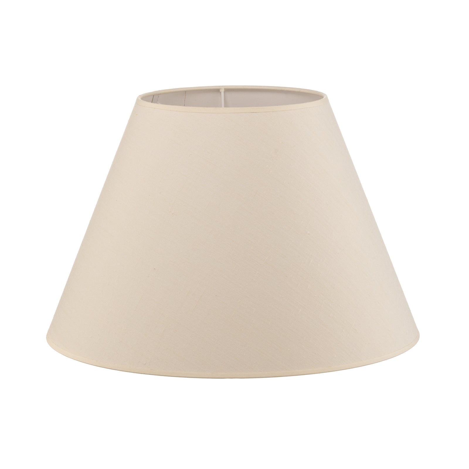 Lampeskjerm Pseudosofia for gulvlampe bomull ecru Ø45 cm montert