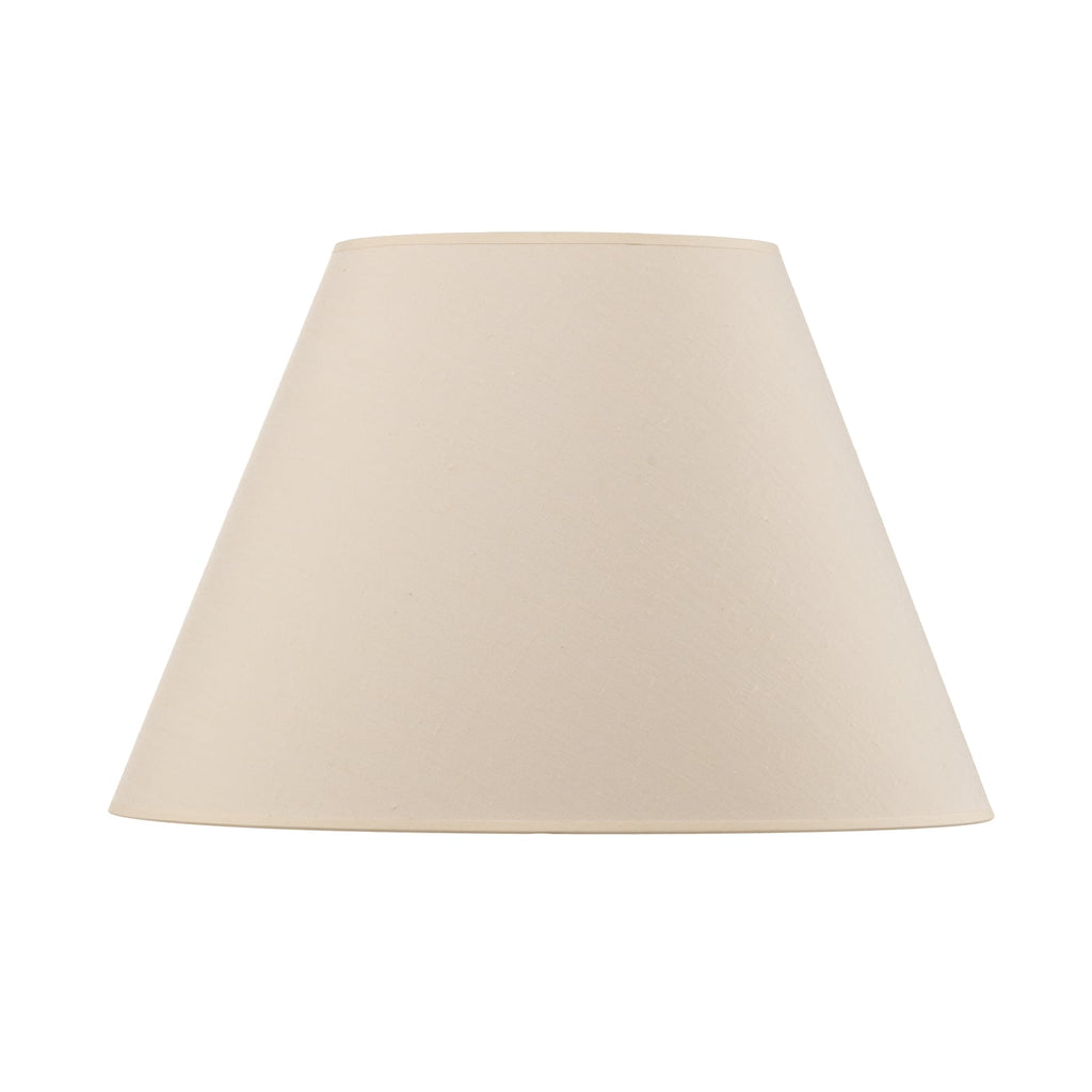 Lampeskjerm Pseudosofia for gulvlampe bomull ecru Ø45 cm side