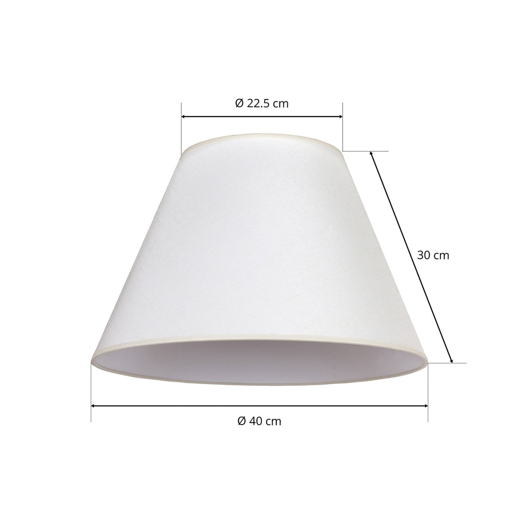 Lampeskjerm Pseudosofia for gulvlampe bomull ecru Ø45 cm emballasje