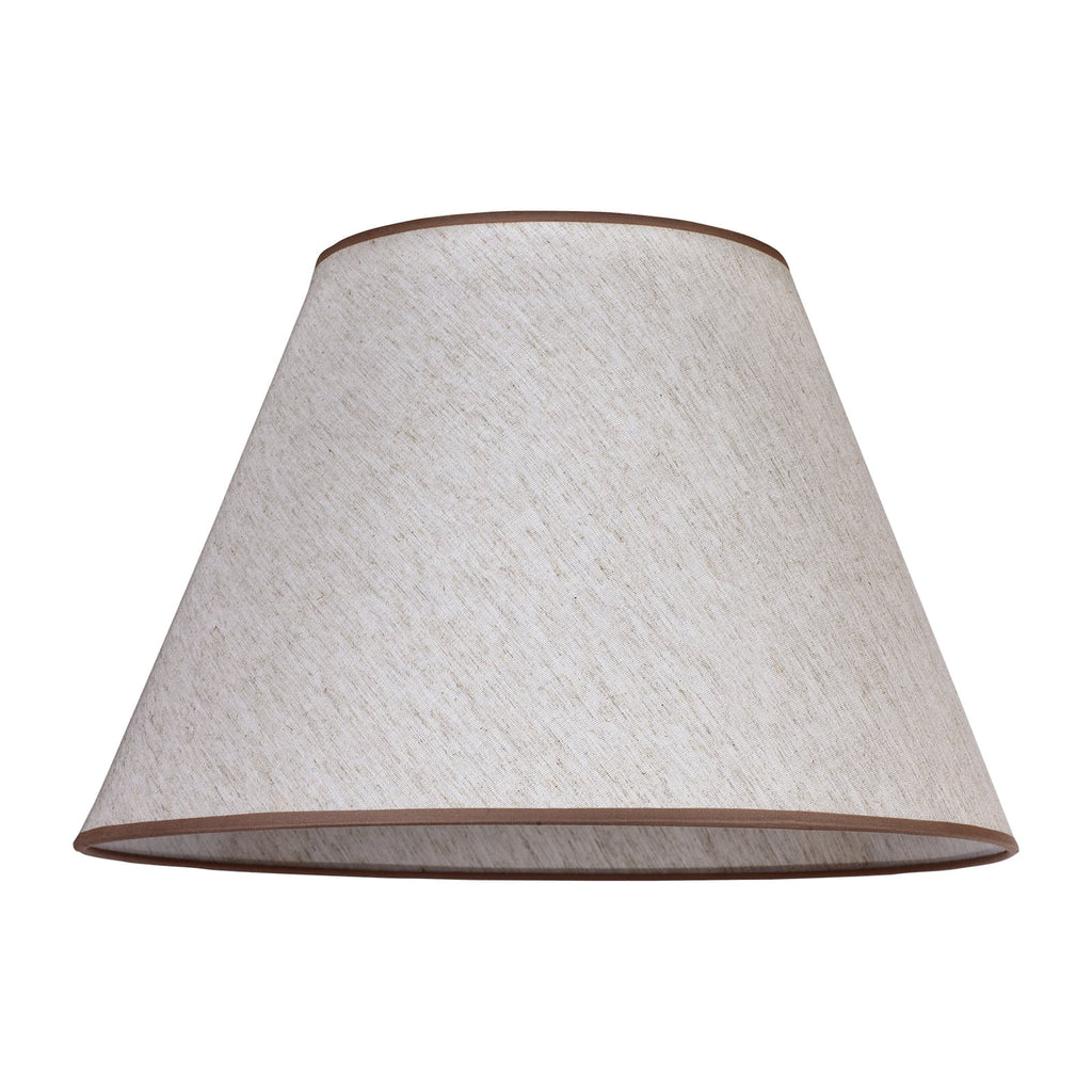 Lampeskjerm Pseudosofia for gulvlampe bomull ecru Ø45 cm forfra