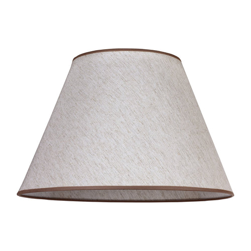 Lampeskjerm Pseudosofia for gulvlampe bomull ecru Ø45 cm forfra