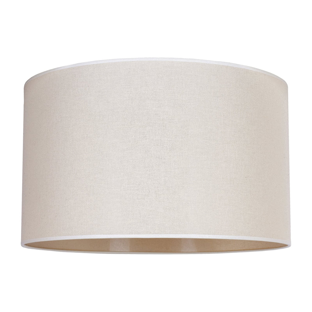 Lampeskjerm Roller bomull beige Ø50 cm forfra