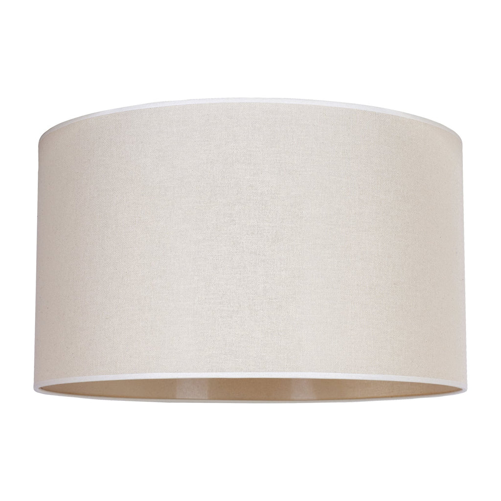 Lampeskjerm Roller bomull beige Ø40 cm H22 cm E27 forfra