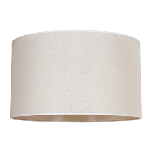 Lampeskjerm Roller bomull beige Ø40 cm H22 cm E27 forfra