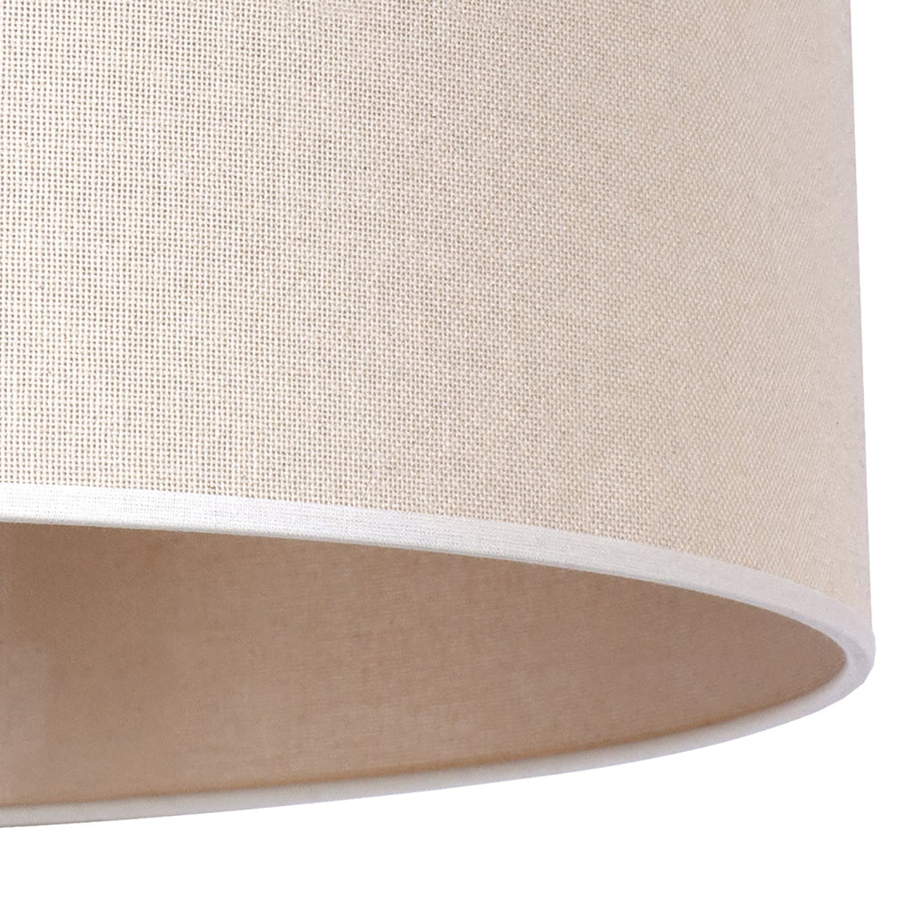 Lampeskjerm Roller bomull beige montert på lampe