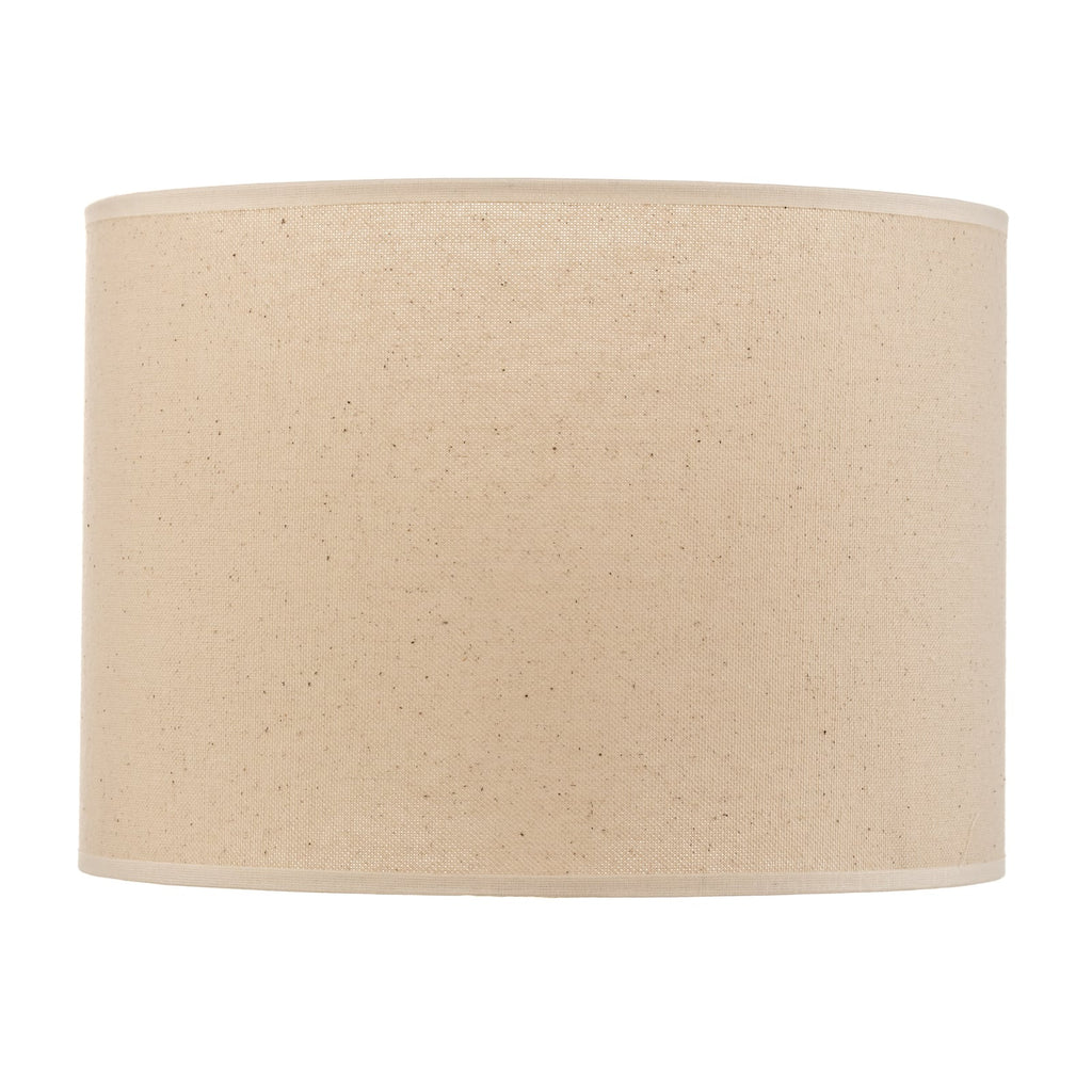 Lampeskjerm Roller bomull beige detalj