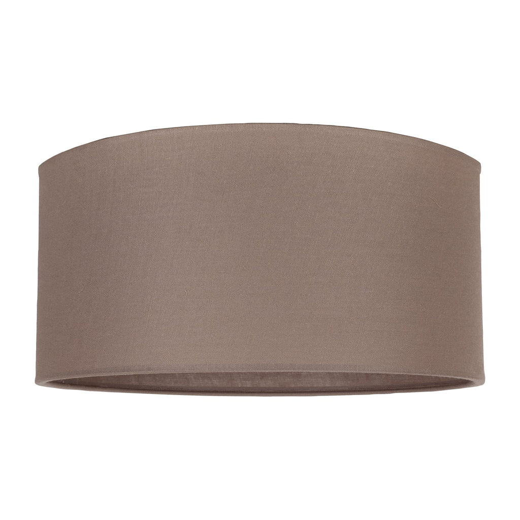 Lampeskjerm Roller bomull cappuccino Ø50 cm forfra