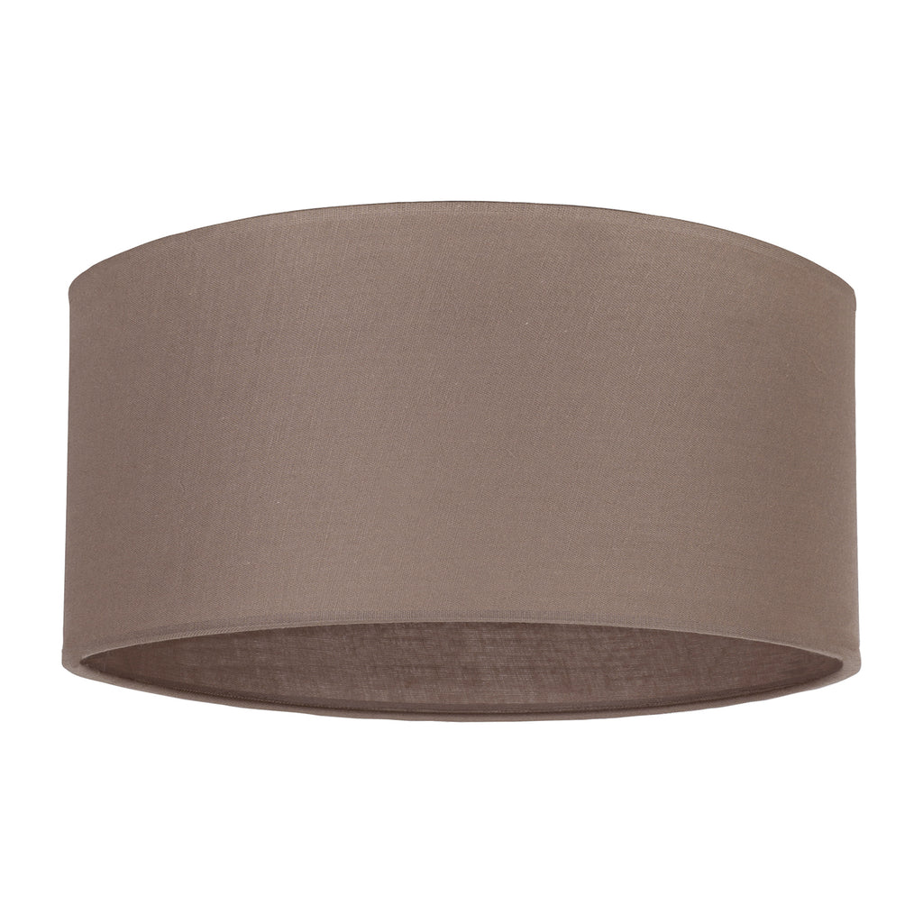 Bakside av Lampeskjerm Roller bomull cappuccino Ø50 cm