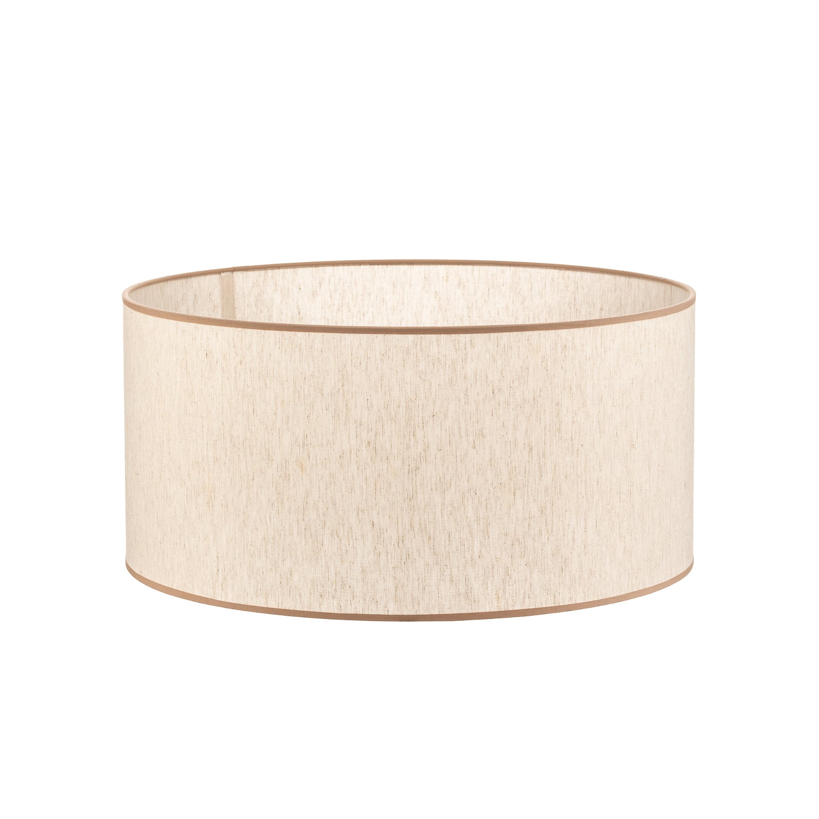Lampeskjerm Roller bomull ecru/beige forfra