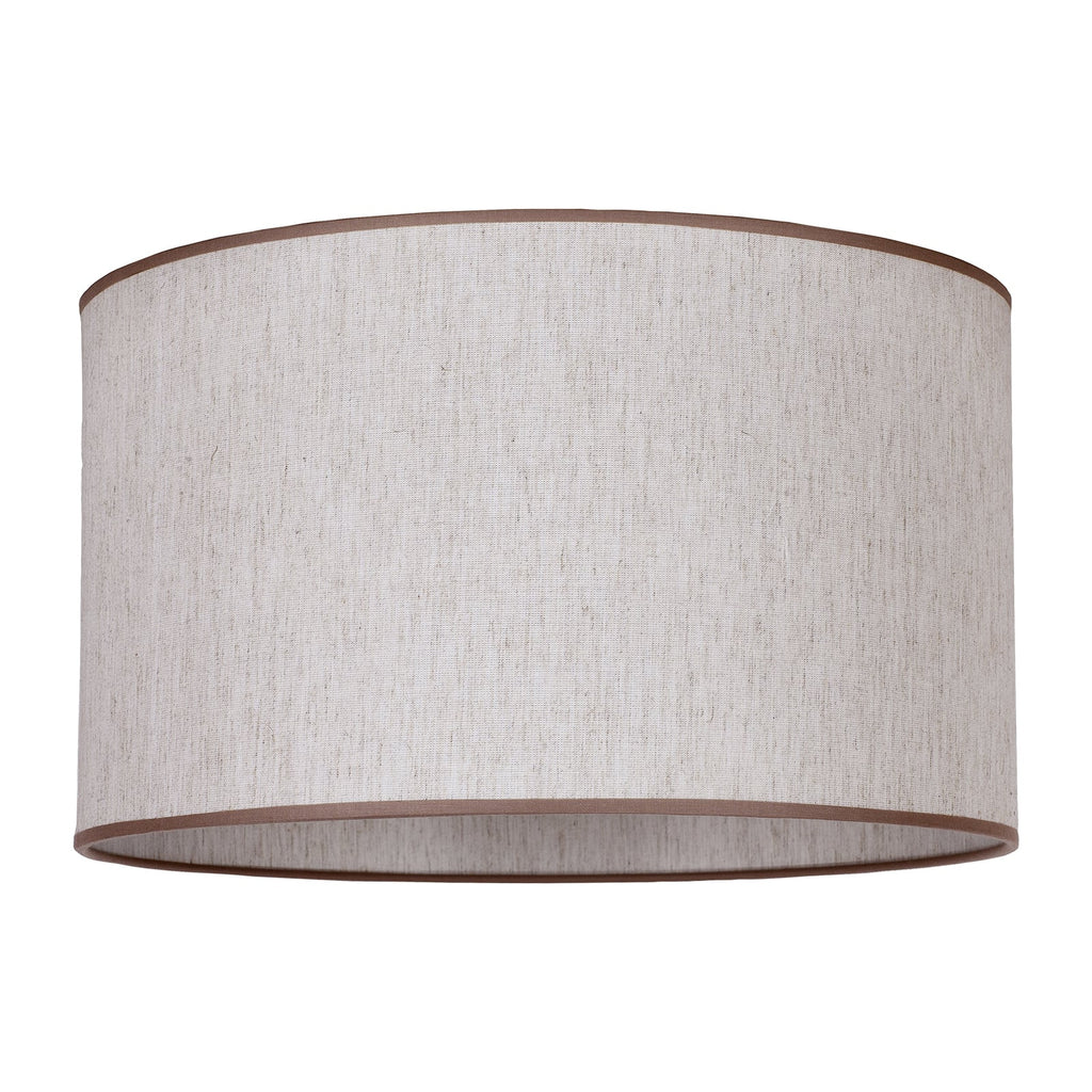Lampeskjerm Roller bomull ecru/beige Ø40 cm E27 forfra