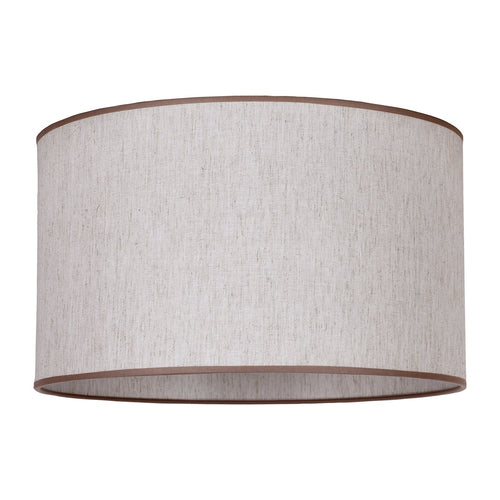 Lampeskjerm Roller bomull ecru/beige Ø40 cm E27 forfra