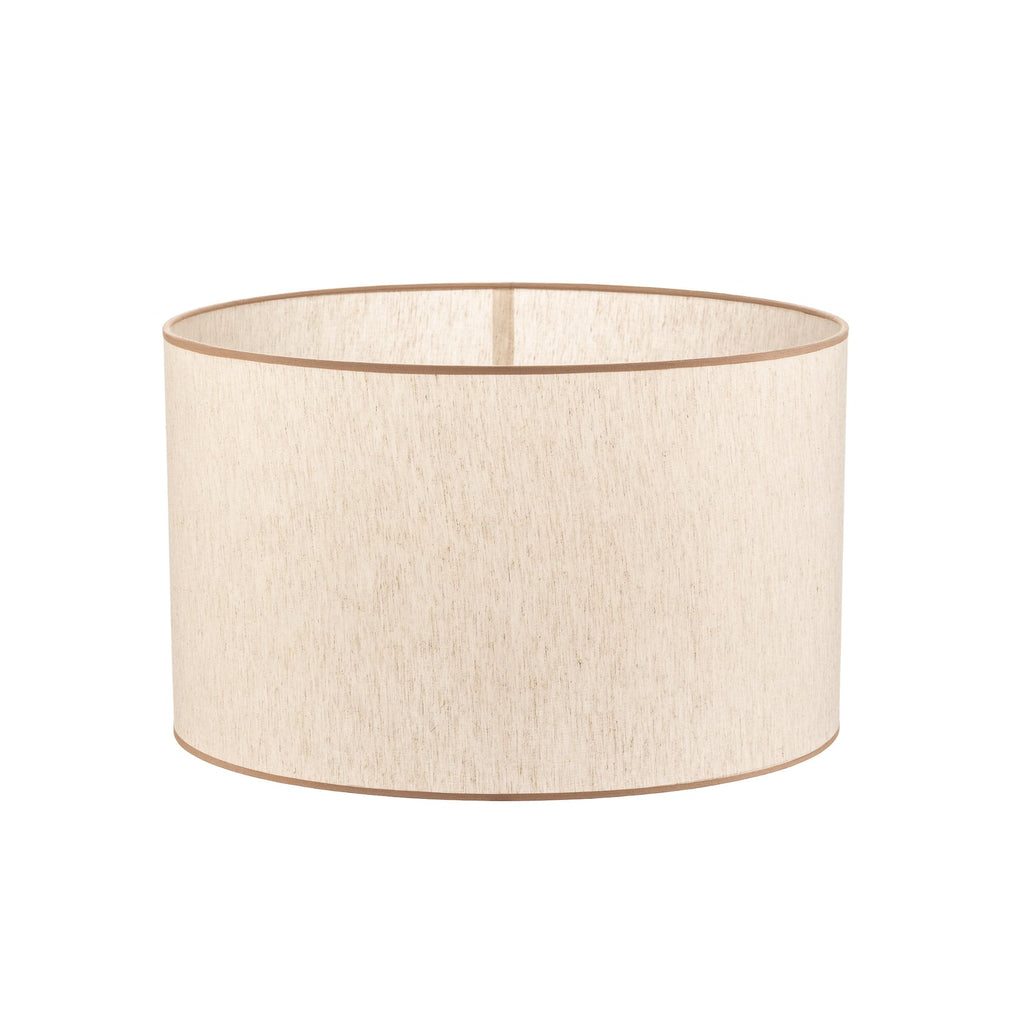 Lampeskjerm Roller bomull ecru/beige Ø50 cm E27 forfra