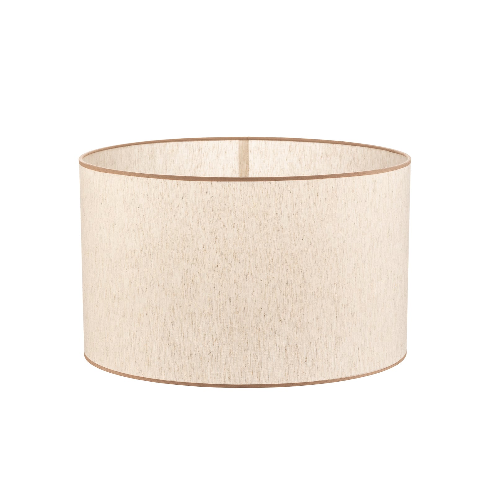 Lampeskjerm Roller bomull ecru/beige Ø50 cm E27 forfra