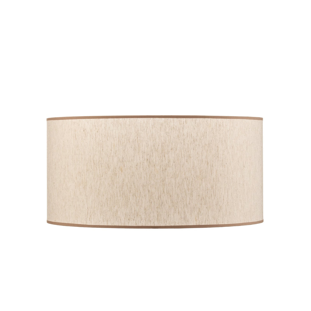 Lampeskjerm Roller bomull ecru/beige bakside